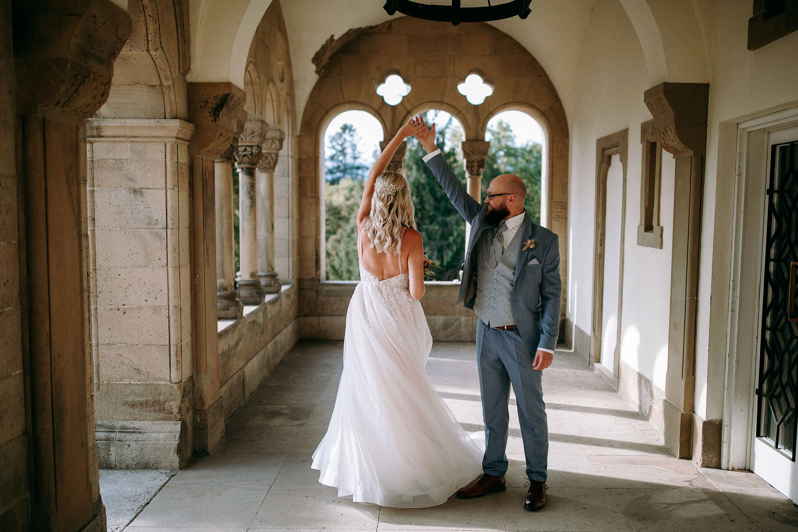 Hochzeitslocation Schloss Bad Homburg Weisser Saal – Tanz unter historischen Arkaden