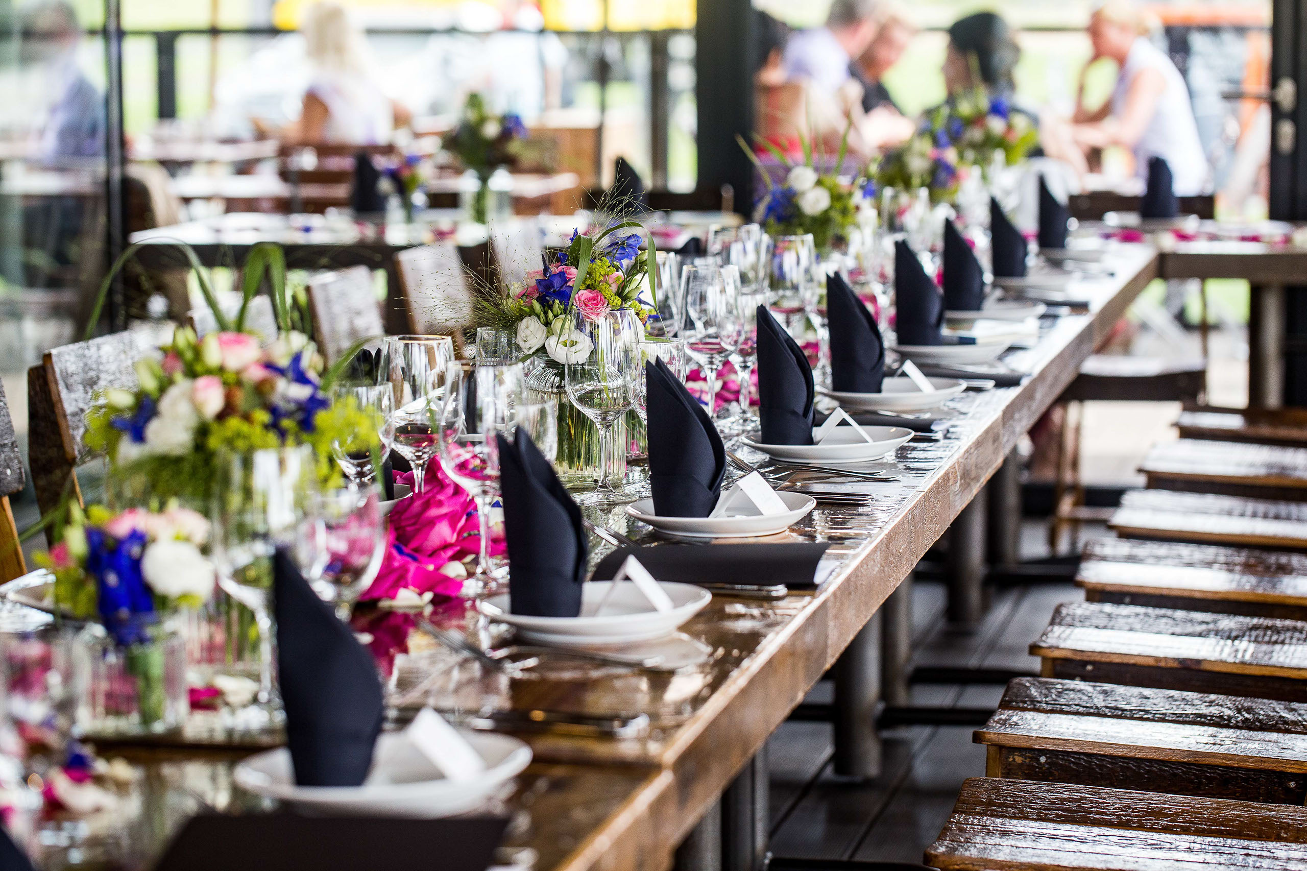 Tischdekoration im Oosten.