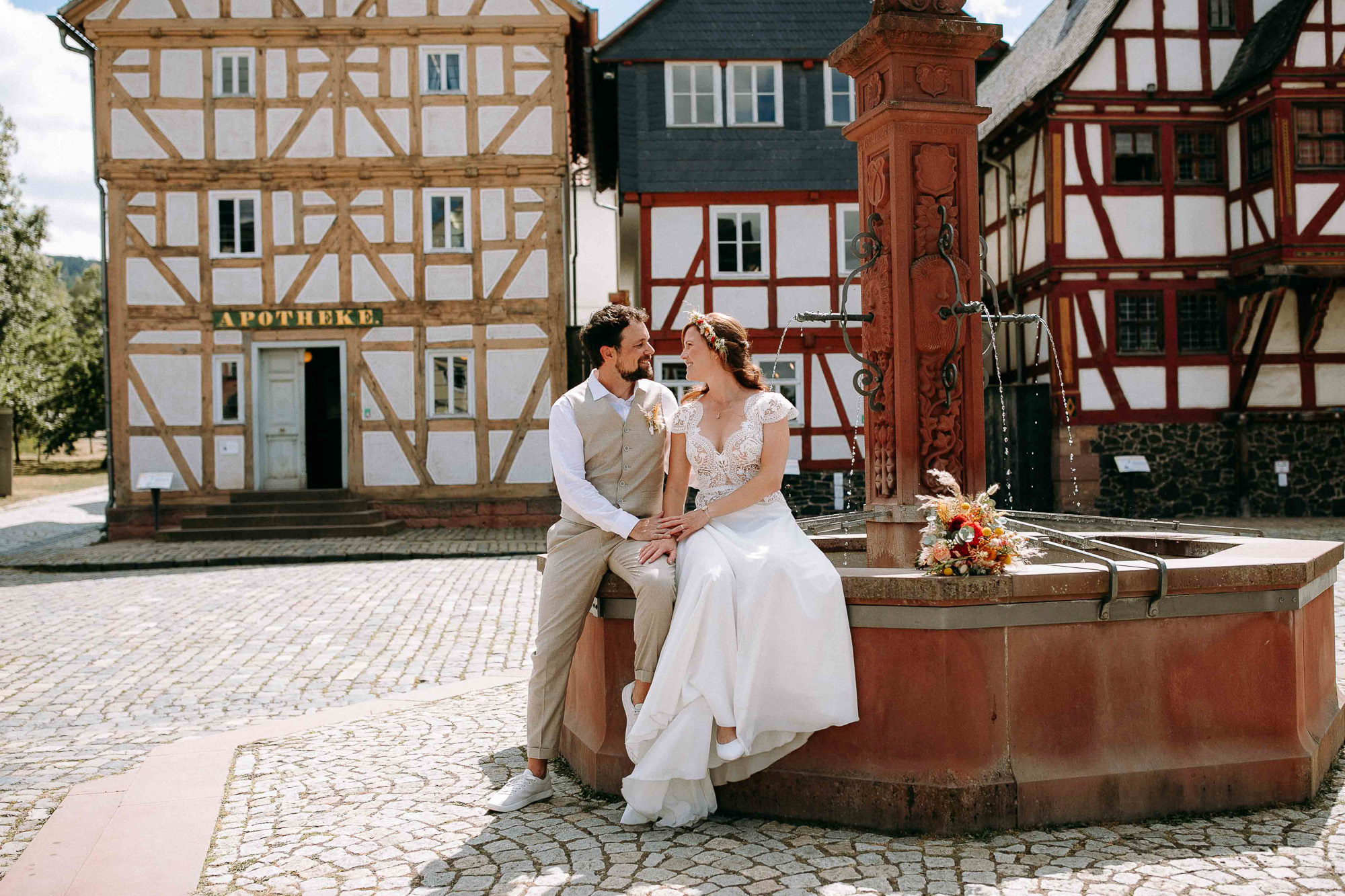 Standesamtliche Traung im Hessenpark in Neuanspach. 